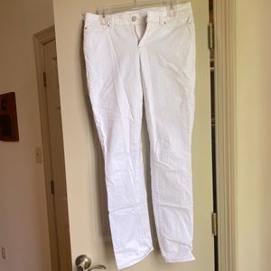Ann Taylor white jeans - curvy fit 4